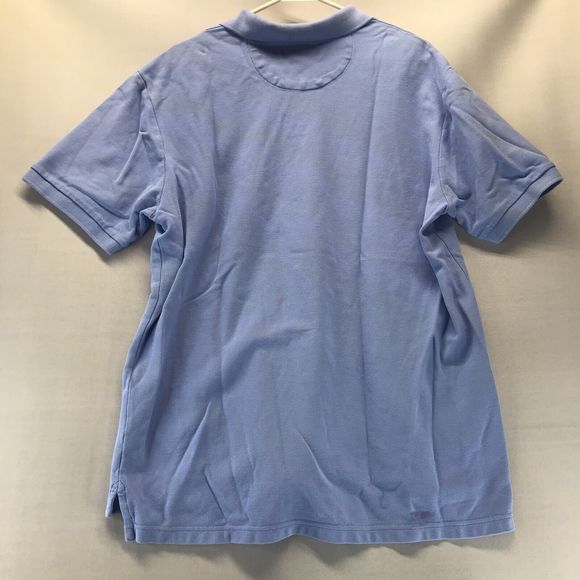 Chaps Light Blue Polo Shirt Men's Size XL XLarge 100% Cotton - Picture 4 of 7